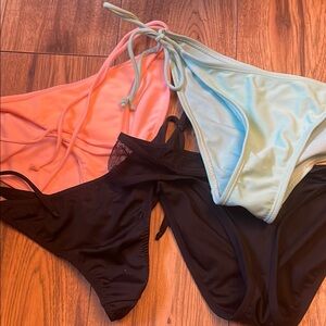 Coral and Blue Swimwear Bottoms​